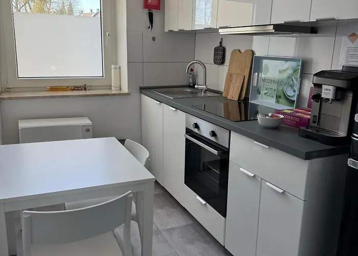 Freshly Renovated City Apartments Essen Kitchen Wifi Near Duesseldorf Airport